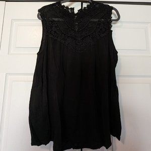 Black Lace Sleeveless Torrid Top